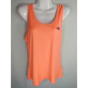 The North Face Women's Vapor Wick Racerback Athletic Tank Tops Orange Size Large